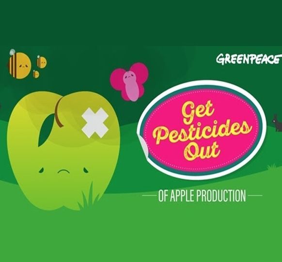 manzanas contaminadas con plaguicidas
