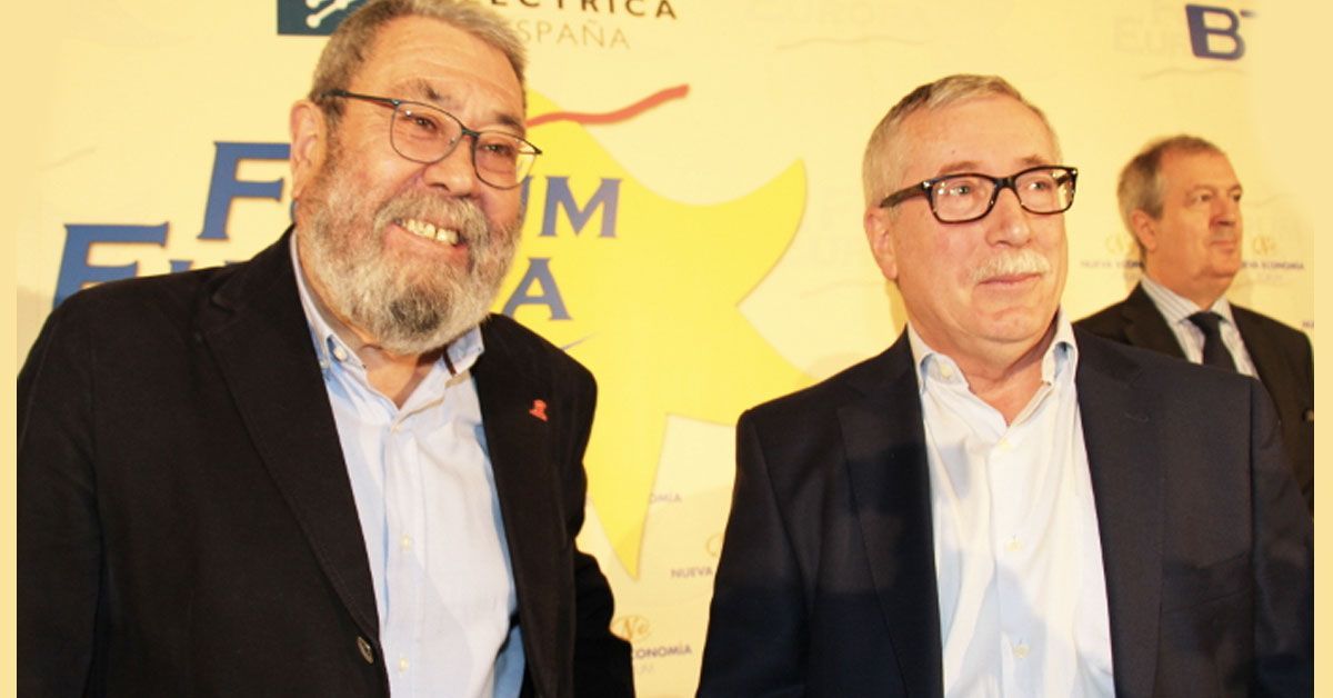 Candido Méndez(UGT) / Ignacio Fernández Toxo (CCOO)