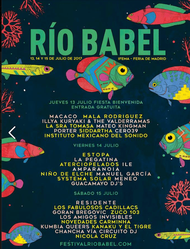 Festival Río Babel Madrid / Programación por días