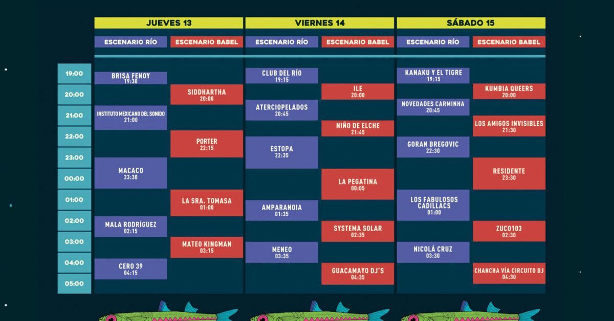 Festival Río Babel / programación