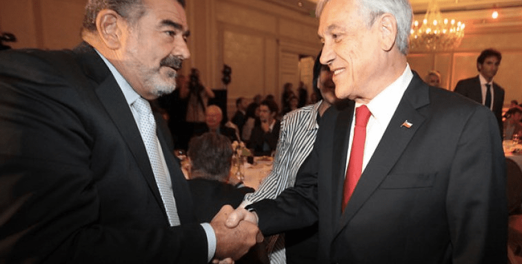 empresarios magnates chileno Luksic y Piñera