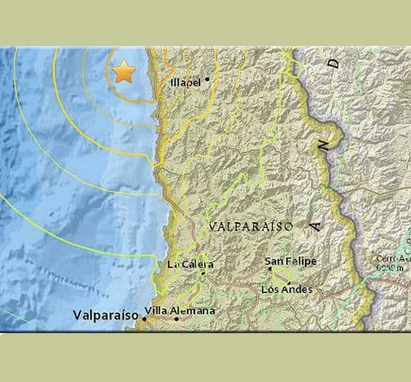 13 muertos en Chile por Terremoto de 8.4º richter