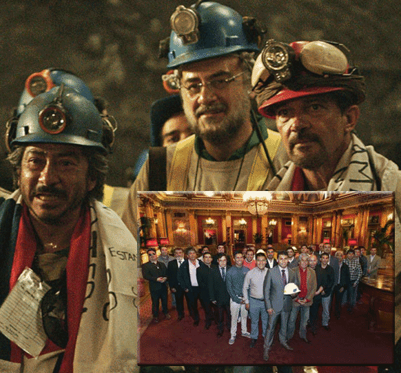 filme Los 33 con Antonio Banderas - mineros chilenos