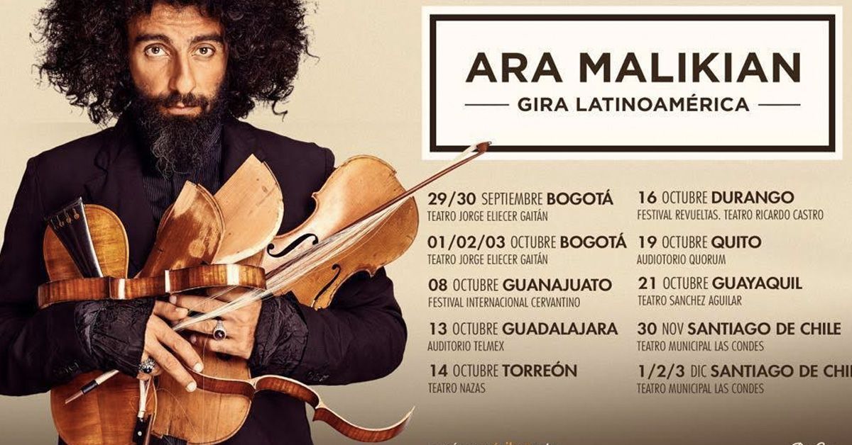 El violinista Ara Malikian visita Latinoamérica