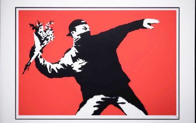 obras de Banksy en cuarentena: trabaja en casa y su mujer no soporta el desastre que deja en el baño