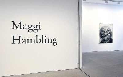 artista Maggi Hambling, heredera del pintor Francis Bacon, expone en la Galería Marlborough de Madrid